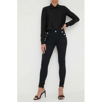 Morgan jeansi femei, culoarea negru ieftini