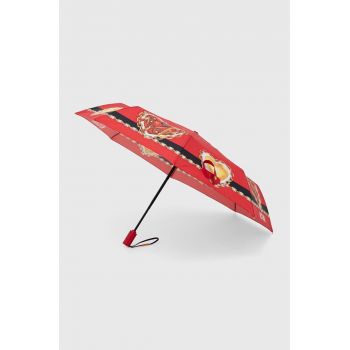Moschino umbrela culoarea rosu de firma originala