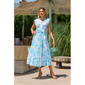 Rochie Carmen Bleu ieftina