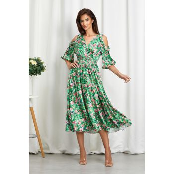 Rochie Seyra Verde Multi