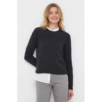 United Colors of Benetton pulover de lana femei, culoarea negru, light