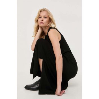 Weekend Max Mara rochie culoarea negru, maxi, drept