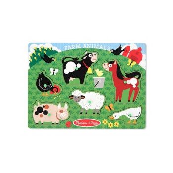 Melissa & Doug - Puzzle lemn Animale la Ferma