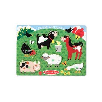 Melissa & Doug - Puzzle lemn Animale la Ferma