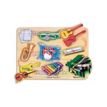 Melissa & Doug - Puzzle sonor Instrumente muzicale natur