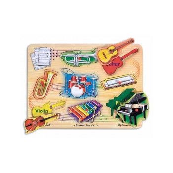 Melissa & Doug - Puzzle sonor Instrumente muzicale natur