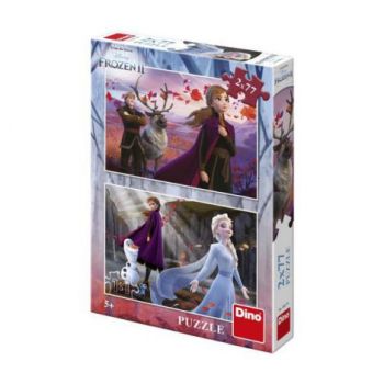 Puzzle 2 in 1 - frozen ii (77 piese) ieftin