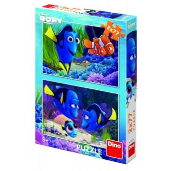 Puzzle 2 in 1 - gasirea lui dory (77 piese) ieftin