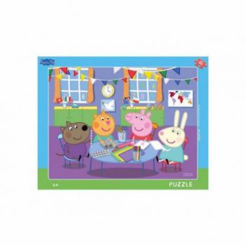 Puzzle cu rama - purcelusa peppa (40 piese) ieftin