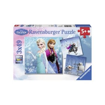 Puzzle frozen 3x49 piese