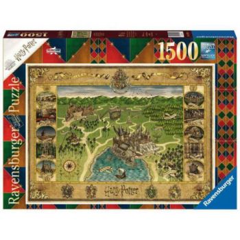 PUZZLE HARTA HOGWARTS, 1500 PIESE