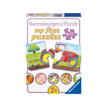 Puzzle la ferma 9x2 piese