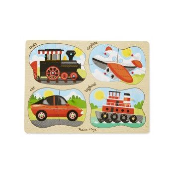 Puzzle lemn 4 in 1 Vehicule