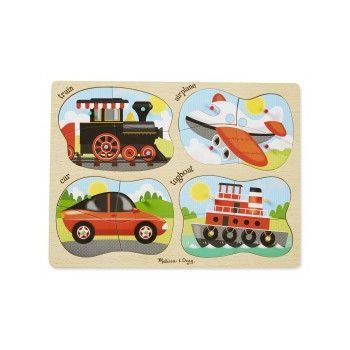 Puzzle lemn 4 in 1 Vehicule la reducere