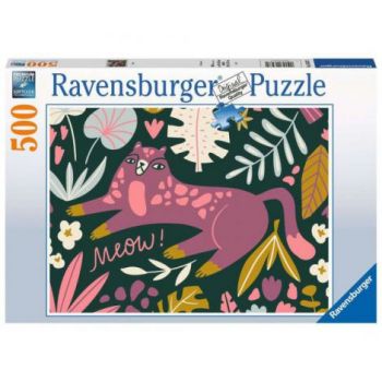 PUZZLE PISICUTA TRENDY, 500 PIESE