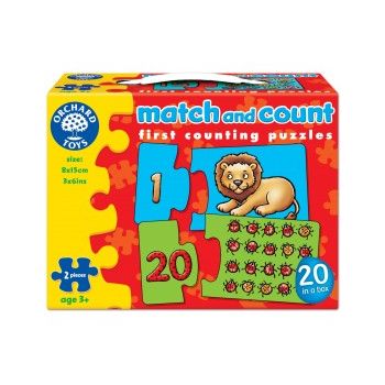Puzzle Potriveste si numara de la 1 la 20  MATCH AND COUNT