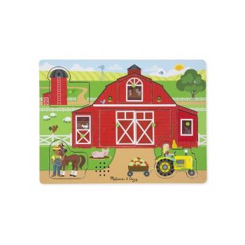 Puzzle sonor Ferma - Melissa and Doug la reducere