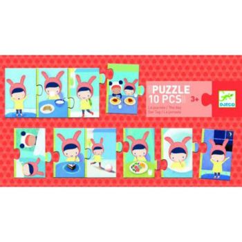 Puzzle trio Djeco activități de peste zi la reducere