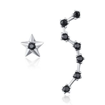 Cercei din argint Asymmetric Stars de firma original