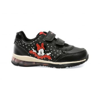 Pantofi GEOX negri, B3685C, din piele ecologica