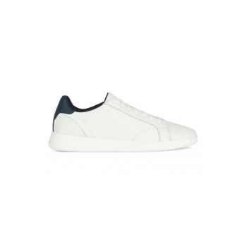 Pantofi sport de piele cu detalii de piele ecologica
