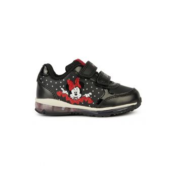 Pantofi sport din piele ecologica cu imprimeu cu Minnie Mouse