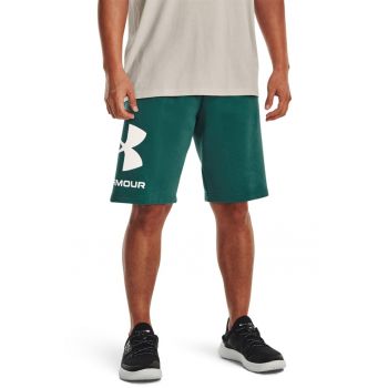 Bermude lejere din material fleece cu logo pentru fitness Rival