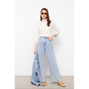 Bluza in dungi cu maneci trei sferturi