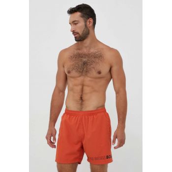 BOSS pantaloni scurti de baie culoarea portocaliu ieftin