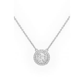 Colier din cristal cu cristale zirconia - Argintiu