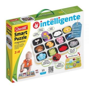 Joc Smart Puzzle - Primele culori si cuvinte, 1-4 ani, Quercetti Q00231 la reducere