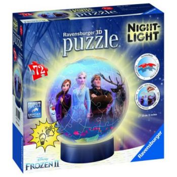 PUZZLE 3D LUMINOS FROZEN II, 72 PCS