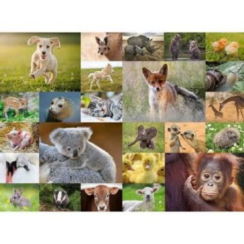 Puzzle Pui De Animale, 200 Piese