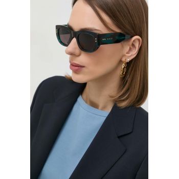 Gucci ochelari de soare GG1215S femei, culoarea negru