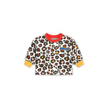 Kenzo Kids hanorac de bumbac pentru copii culoarea bej, modelator