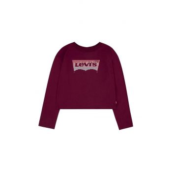 Levi's longsleeve copii culoarea rosu