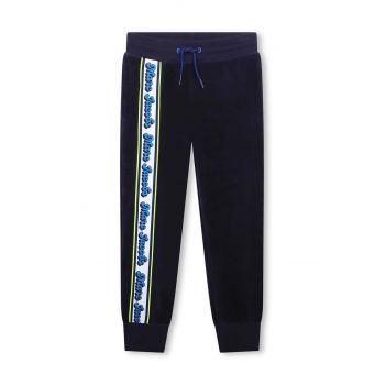 Marc Jacobs pantaloni de trening pentru copii culoarea albastru marin, cu imprimeu ieftini