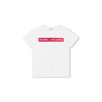 Marc Jacobs tricou de bumbac pentru copii culoarea alb