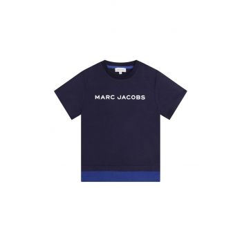 Marc Jacobs tricou de bumbac pentru copii culoarea albastru marin, modelator