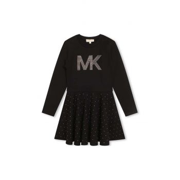 Michael Kors rochie fete culoarea negru, mini, evazati