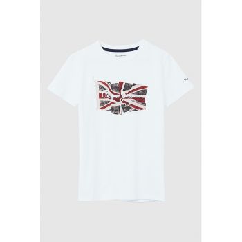 Tricou din bumbac cu imprimeu logo