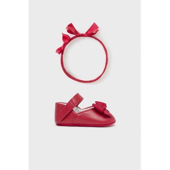 Mayoral Newborn pantofi pentru bebelusi culoarea rosu de firma original