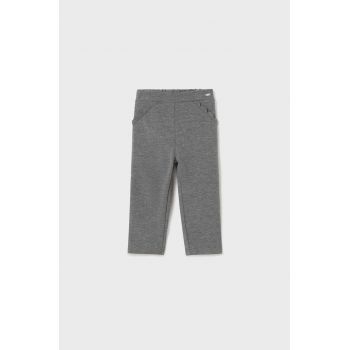 Mayoral pantaloni bebe culoarea gri, neted