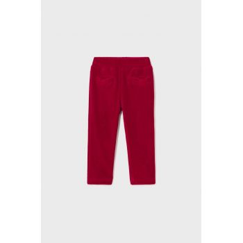 Mayoral pantaloni din catifea pentru copii culoarea rosu, neted de firma originali