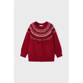 Mayoral pulover copii culoarea rosu, călduros de firma original