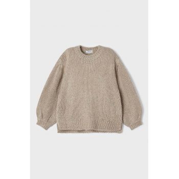 Mayoral pulover pentru copii din amestec de lana culoarea bej, călduros ieftin