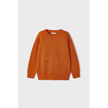 Mayoral pulover pentru copii din amestec de lana culoarea portocaliu, light ieftin