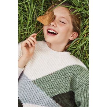 Mayoral pulover pentru copii din amestec de lana culoarea verde de firma original