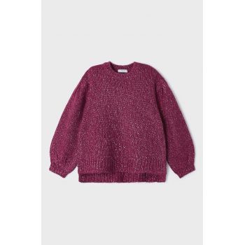 Mayoral pulover pentru copii din amestec de lana culoarea violet, călduros ieftin
