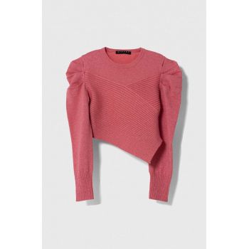 Sisley pulover copii culoarea roz, light ieftin